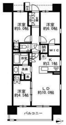 プレミスト千代田神田佐久間町 間取り