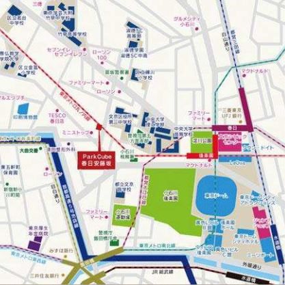 パークキューブ春日安藤坂 地図（共通）