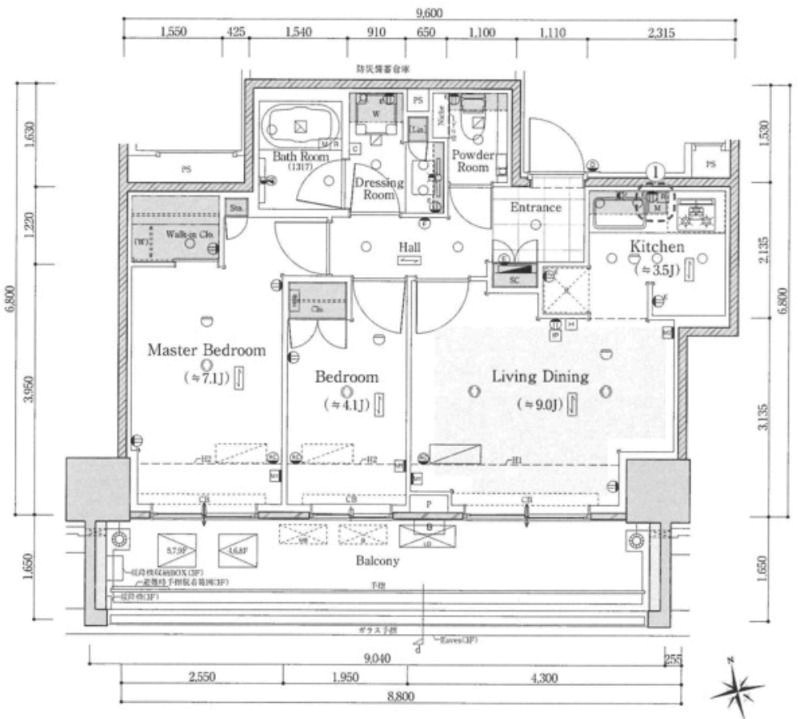 クラッシィタワー新宿御苑 間取り