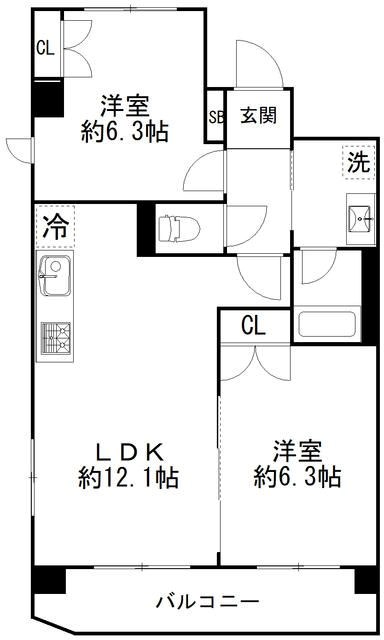 カルディア西馬込  間取り
