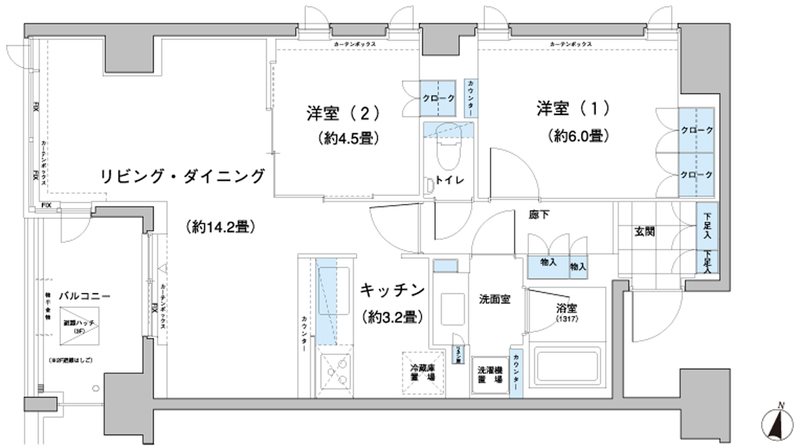 ガーデニエール砧レジデンス 間取り