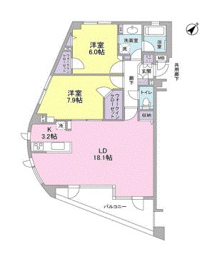 クローバーハウス鷺沼 間取り