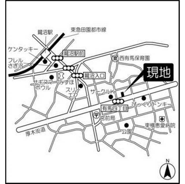 クローバーハウス鷺沼 地図（共通）
