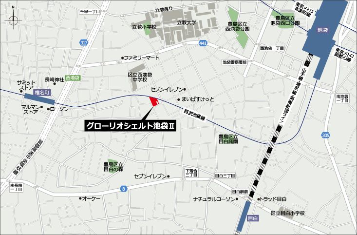 CREATIF池袋 地図（共通）