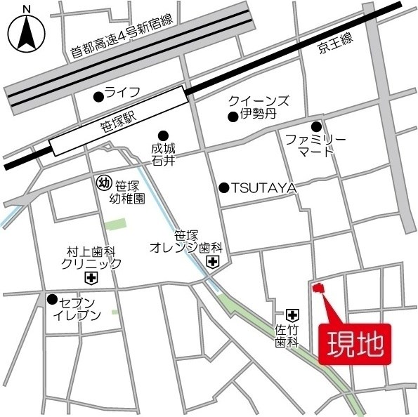 ヴィヴェール笹塚 地図（共通）