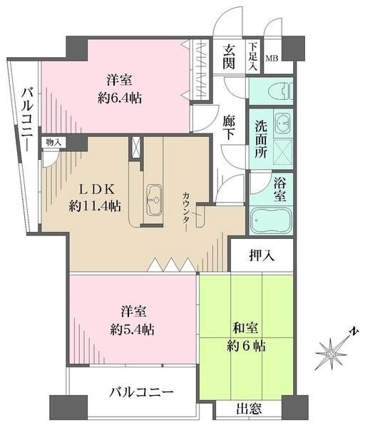 ソレイユ雪谷 間取り