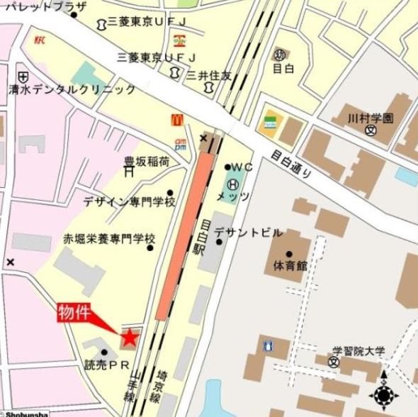 グリーンヒルズ目白 地図（共通）