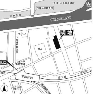 コスモ下高井戸ステーションアベニュー 地図（共通）
