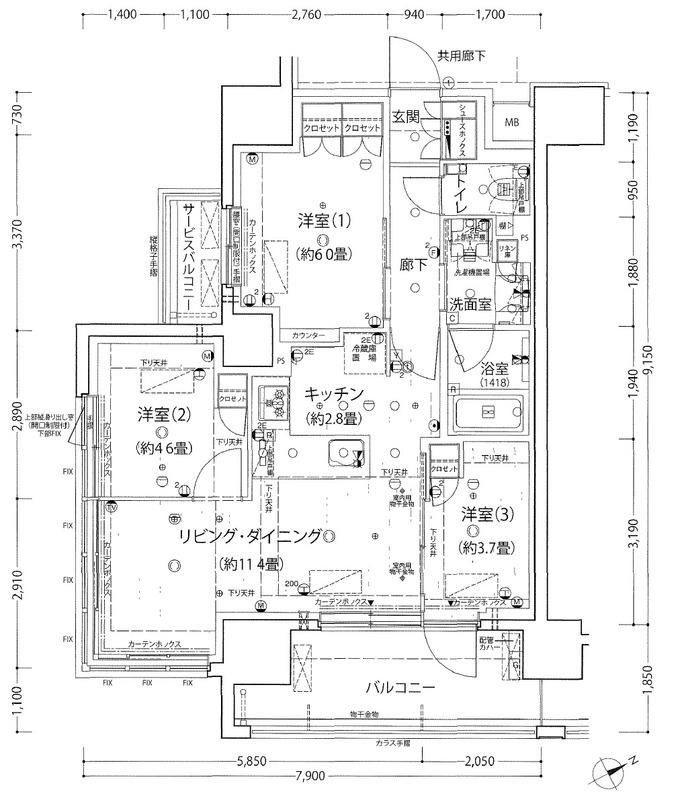 シャリエ椎名町 間取り