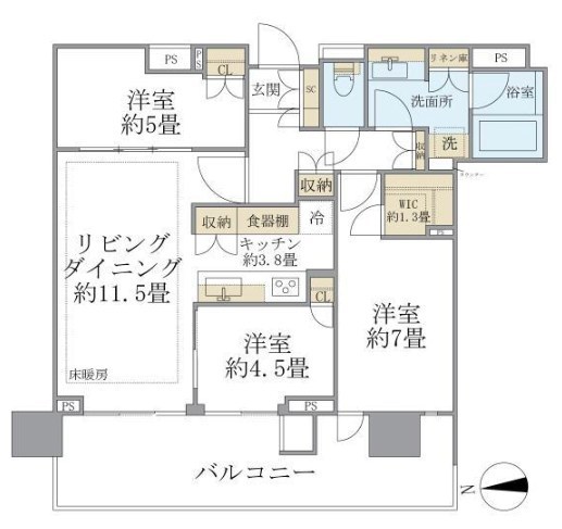 HARUMI FLAG PARK VILLAGE T棟 間取り
