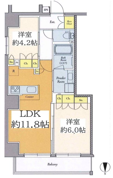 クレストコート西巣鴨 間取り
