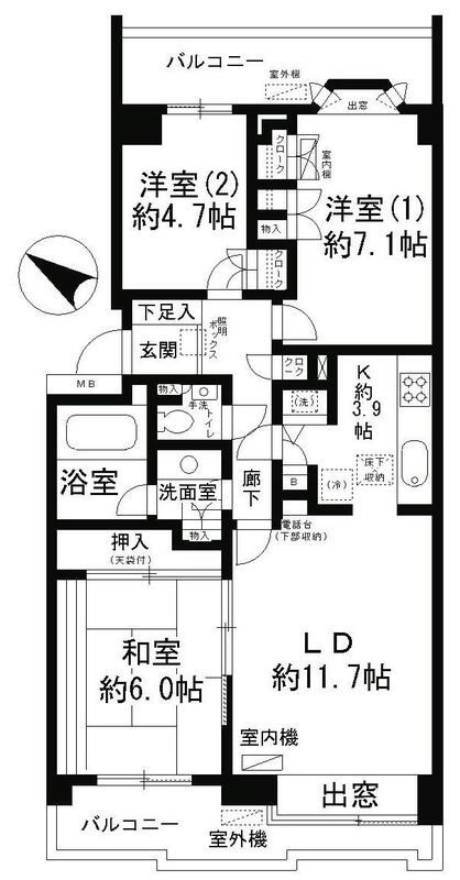 パーク・ハイム用賀南 間取り