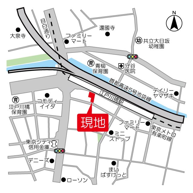 プリームス青柳 地図（共通）