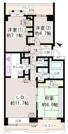 パーク・ハイム用賀南 間取り