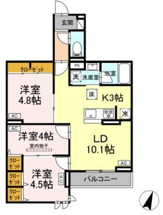 セレスティア中央 Ⅱ 間取り