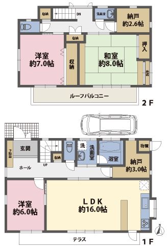 神奈川県川崎市中原区今井仲町 間取り