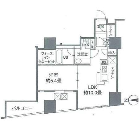 カスタリアタワー品川シーサイド 間取り