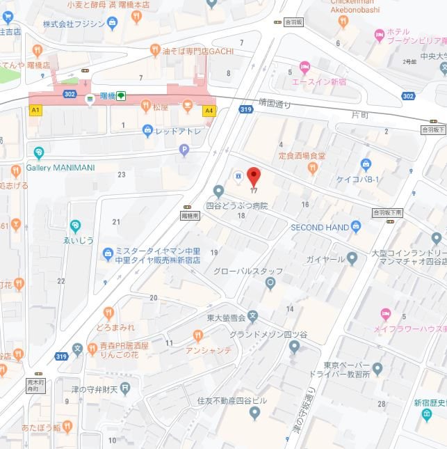 レジディア四谷三丁目 地図（共通）