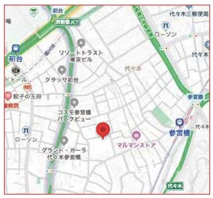 代々木参宮橋テラス 地図（共通）