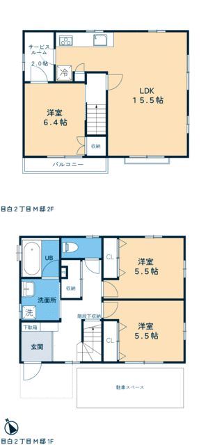 目白2丁目Ｍ邸 間取り