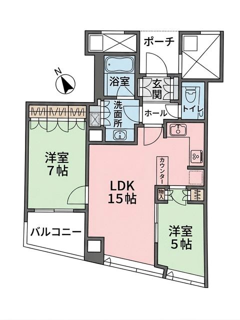 品川Vタワー タワー棟 間取り