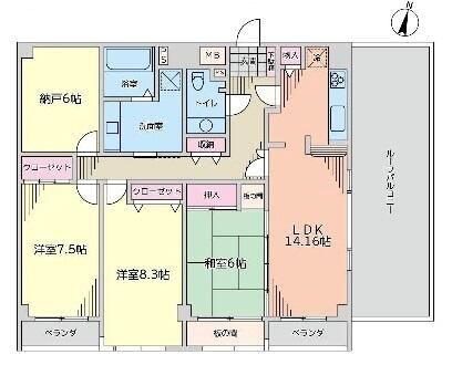 メイツ新宿なつめ坂 間取り