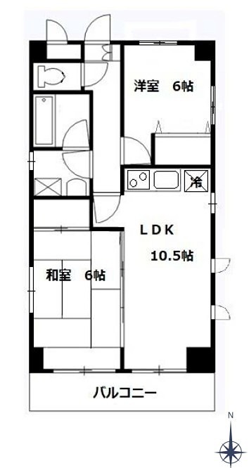 サンパレス元住吉 間取り