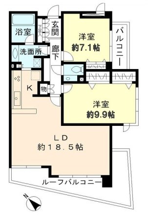 ヒューリック目黒三田 間取り