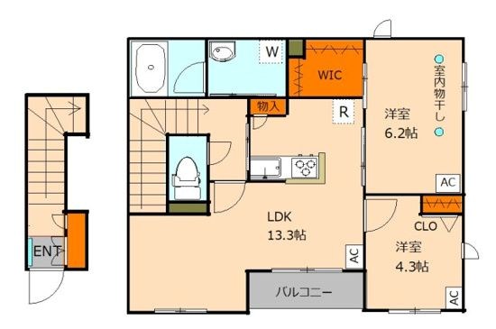 コーポ田園 間取り