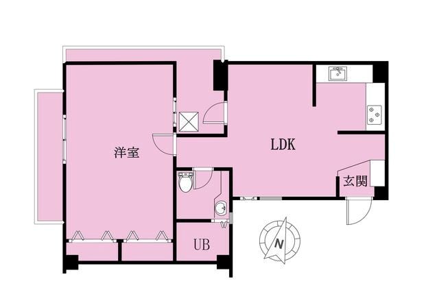 ル・グラシエル　レゼール四谷 間取り