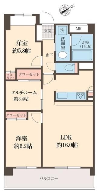 コンフォール高田馬場 間取り