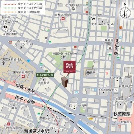 パークアクシス御茶ノ水 地図（共通）