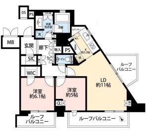 ジオ四谷坂町 間取り