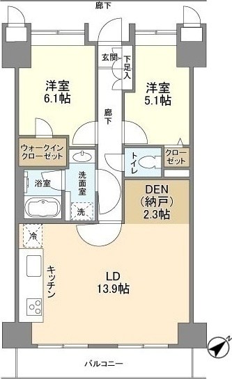 アウルコート南池袋 間取り