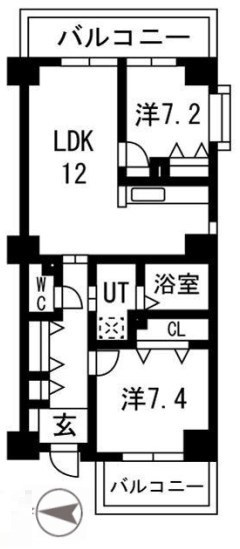 アクティ目黒駅前1号棟 間取り