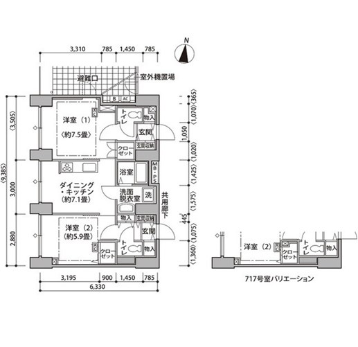 東雲キャナルコートCODAN14号棟 間取り