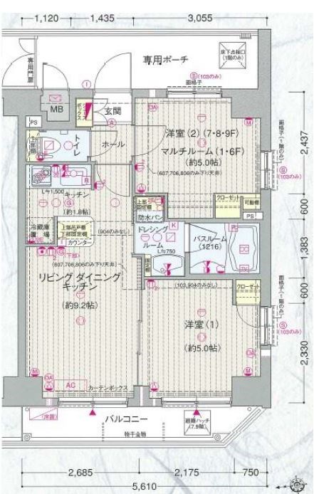 エステムプラザ神楽坂NorthResidence 間取り