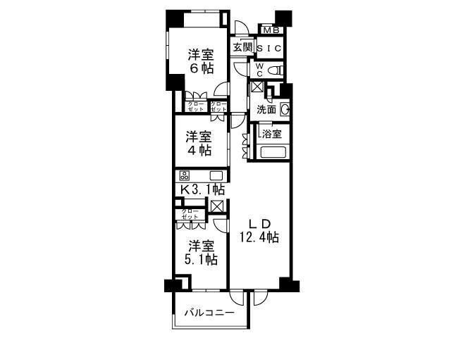 H-スクエア吉祥寺南町 間取り