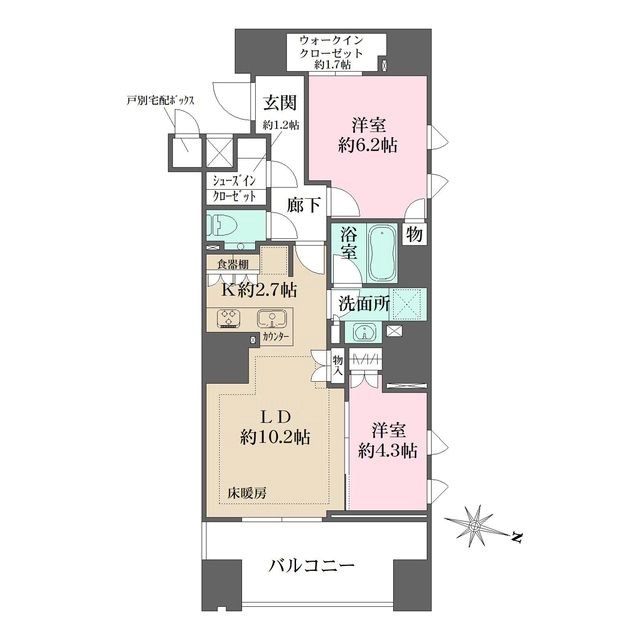 ザ・パークハウス麹町三丁目 間取り