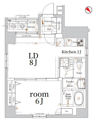 Log銀座東 間取り