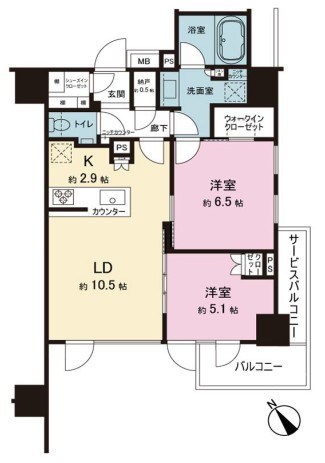 シティハウス中目黒ステーションコート  間取り
