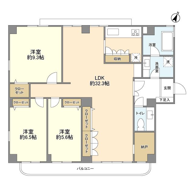 矢来町2階部分 間取り