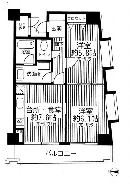 ロイヤルプラザ中野 間取り