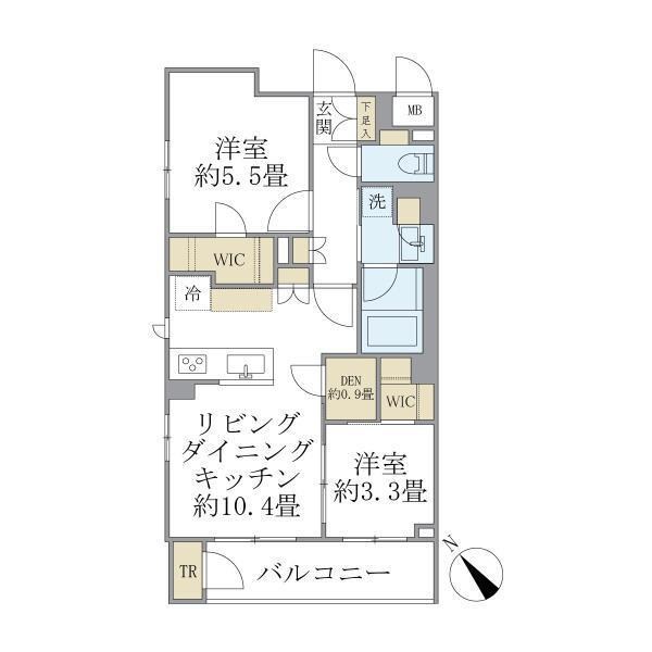 La Perla Meguro-HigashiyamaⅡ 間取り