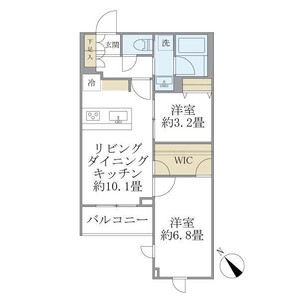 La Perla Meguro-HigashiyamaⅡ 間取り