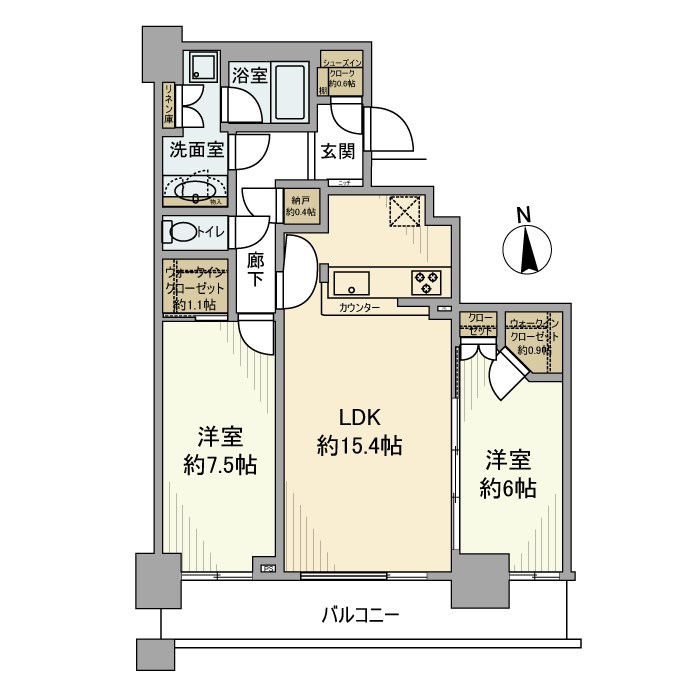 クレストタワー品川シーサイド 間取り