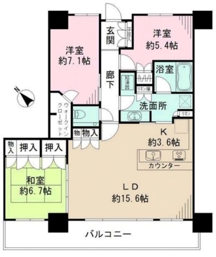 キャナルファーストタワー 間取り