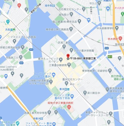 エスティメゾン豊洲レジデンスC棟  地図（共通）