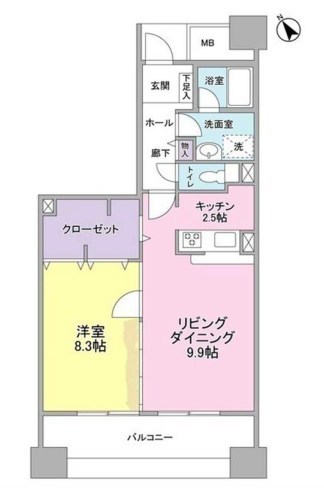 アーバンライフ月島駅前ウエスト 間取り