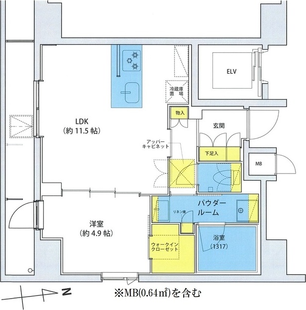 アジールコート北品川 間取り